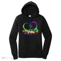 Cute Rainbow Paint Kitten Butterfly Heart Women's Hoodie thumb 0