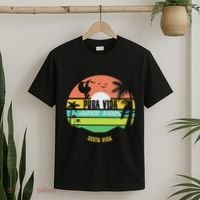 Costa Rica Pura Vida Tropical Sloth & Toucan Sunset Souvenir T-Shirt thumb 2