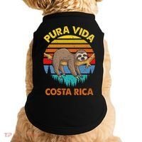 Costa Rica Pura Vida Sloth Doggie Tank thumb 0