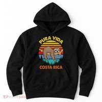 Costa Rica Pura Vida Sloth Hoodie thumb 0