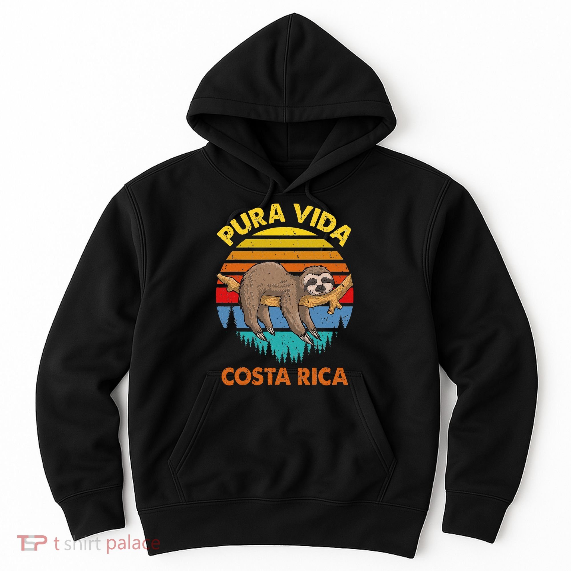 Costa Rica Pura Vida Sloth Hoodie