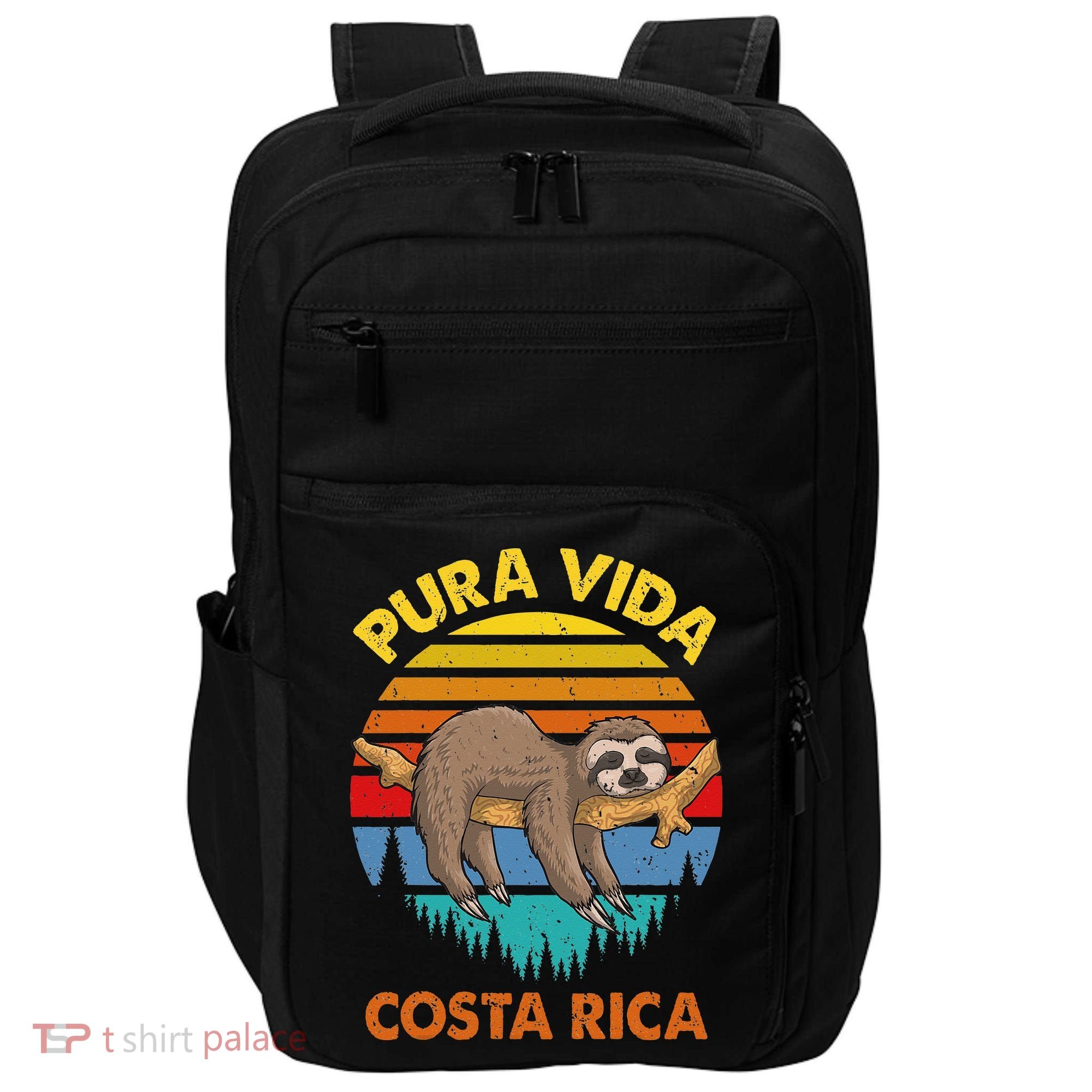 Costa Rica Pura Vida Sloth Impact Tech Backpack