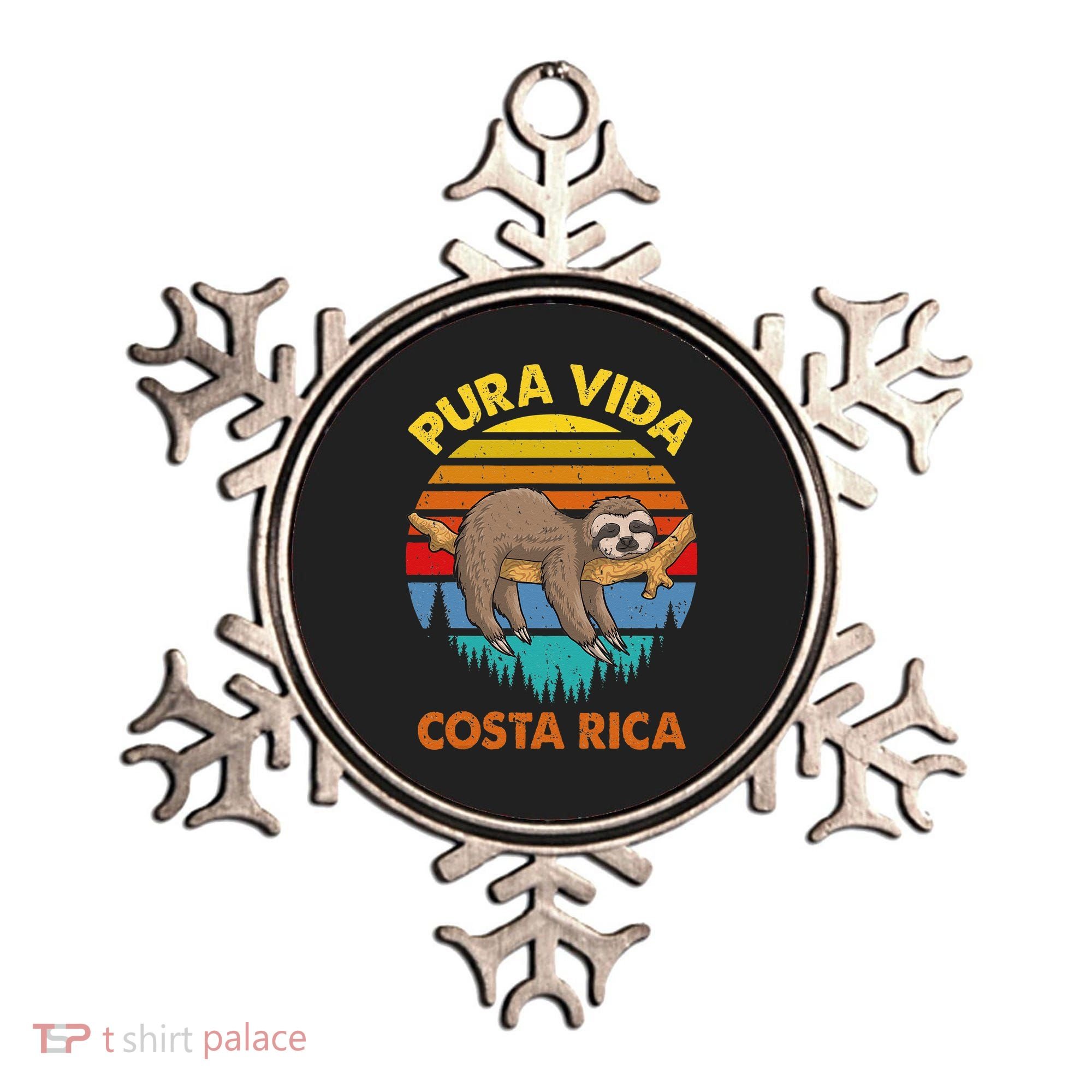 Costa Rica Pura Vida Sloth Ornament