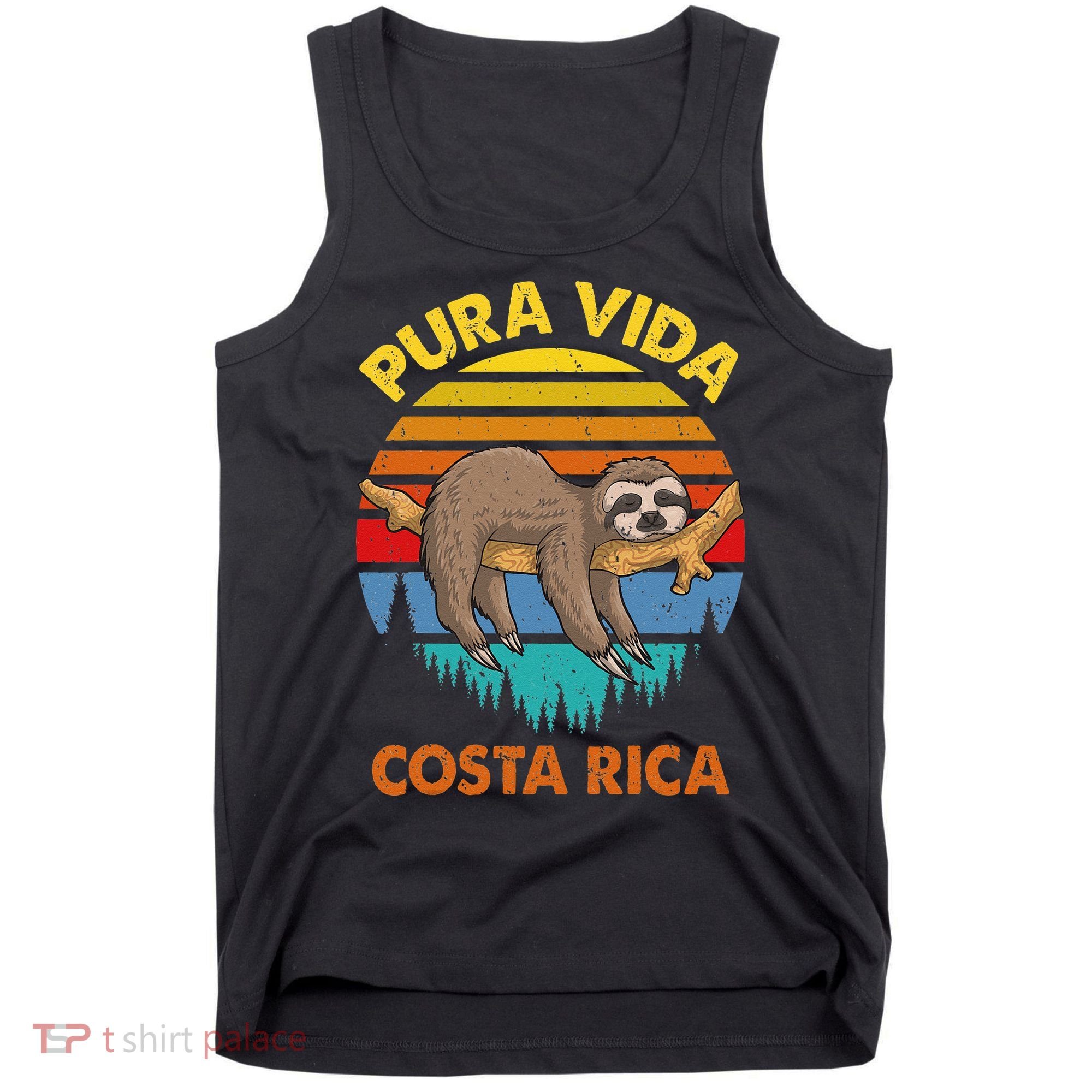 Costa Rica Pura Vida Sloth Tank Top