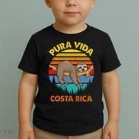 Costa Rica Pura Vida Sloth Toddler T-Shirt thumb 2