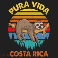 Costa Rica Pura Vida Sloth Kids Long Sleeve Plaid Pajama Set thumb 2