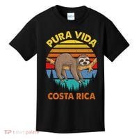 Costa Rica Pura Vida Sloth Kids T-Shirt thumb 0