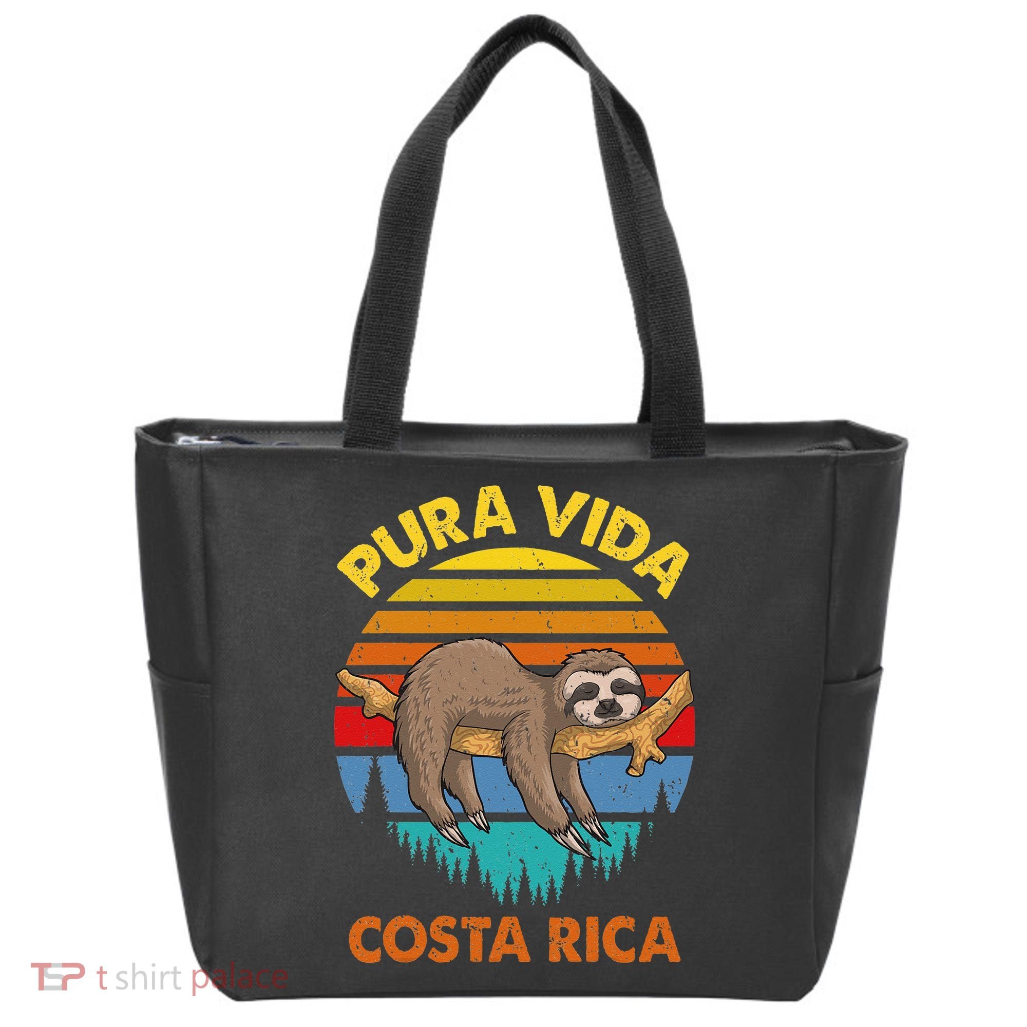 Costa Rica Pura Vida Sloth Tote Bag