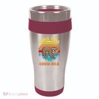 Costa Rica Pura Vida Sloth 16oz Travel Tumbler thumb 0
