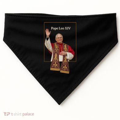 Cardinal Robert Prevost Pope Leo XIV USA-Made Doggie Bandana
