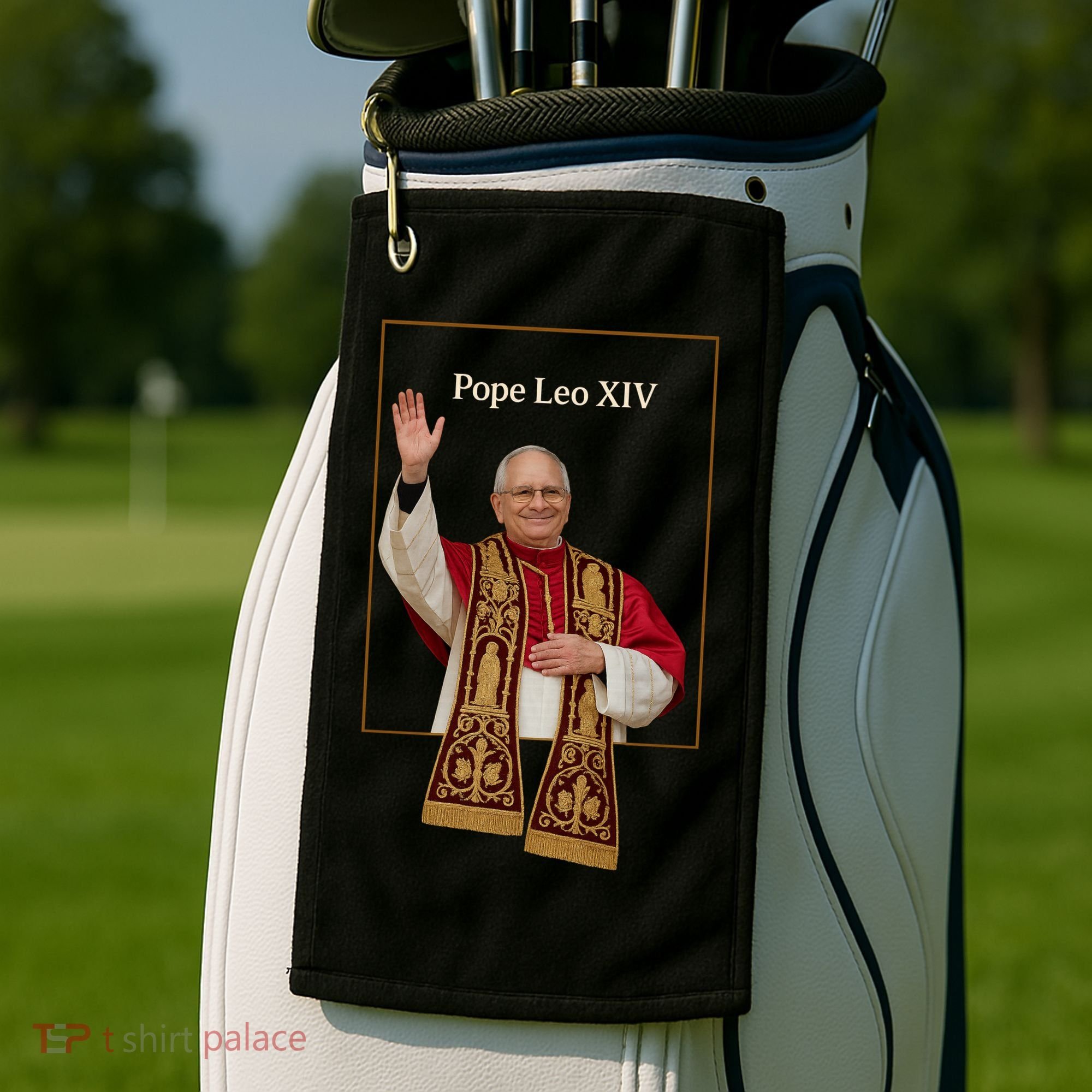Cardinal Robert Prevost Pope Leo XIV Golf Towel