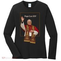 Cardinal Robert Prevost Pope Leo XIV Women's Long Sleeve Shirt thumb 0