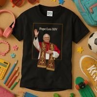 Cardinal Robert Prevost Pope Leo XIV Kids T-Shirt thumb 3