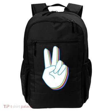 Colorful Retro Peace Sign Backpack