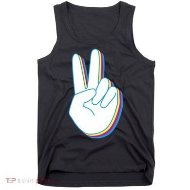 Colorful Retro Peace Sign Tank Top