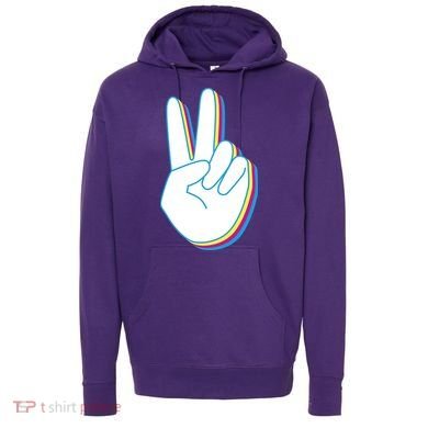 Colorful Retro Peace Sign Hoodie