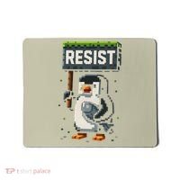 Cool Resist Penguin Funny Pixel Art Gamer Mousepad thumb 0