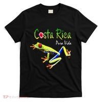 Costa Rica Pura Vida Travel Souvenir Vacation Frog Nature T-Shirt thumb 0