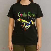 Costa Rica Pura Vida Travel Souvenir Vacation Frog Nature T-Shirt thumb 4