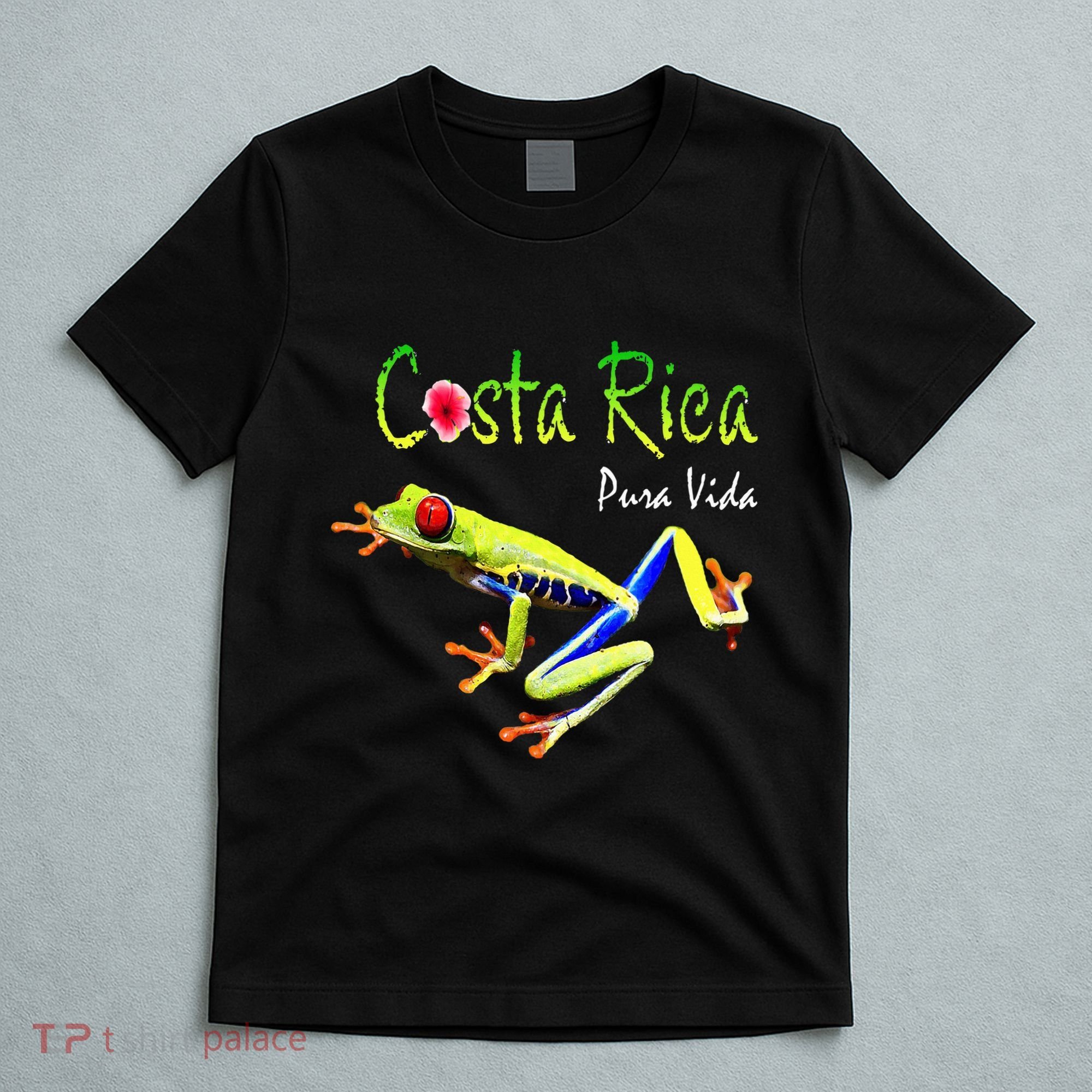 Costa Rica Pura Vida Travel Souvenir Vacation Frog Nature T-Shirt