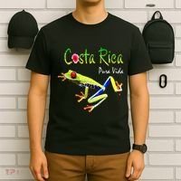 Costa Rica Pura Vida Travel Souvenir Vacation Frog Nature T-Shirt thumb 6