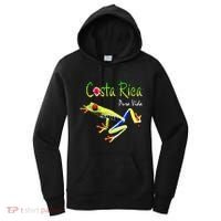 Costa Rica Pura Vida Travel Souvenir Vacation Frog Nature Women's Hoodie thumb 0