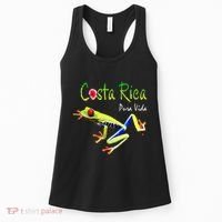 Costa Rica Pura Vida Travel Souvenir Vacation Frog Nature Women's Tank Top thumb 0