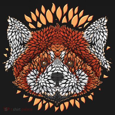 Cute Red Panda Leaf Petal Face Yupoong Adult 5-Panel Trucker Hat