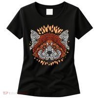Cute Red Panda Leaf Petal Face Women's T-Shirt thumb 0