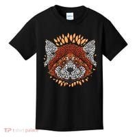 Cute Red Panda Leaf Petal Face Kids T-Shirt thumb 0