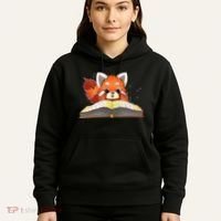 Cute Red Panda Reading A Book Lover Bookworm Love Hoodie thumb 5