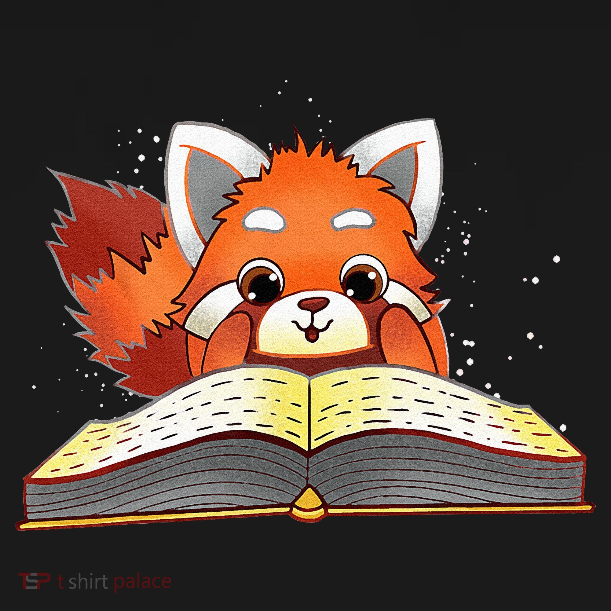 Cute Red Panda Reading A Book Lover Bookworm Love Long Sleeve Shirt