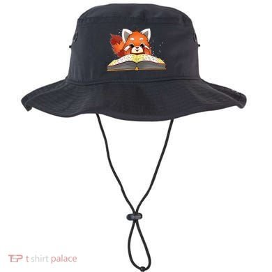 Cute Red Panda Reading A Book Lover Bookworm Love Bucket Hat