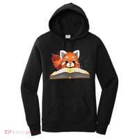 Cute Red Panda Reading A Book Lover Bookworm Love Women's Hoodie thumb 0
