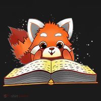 Cute Red Panda Reading A Book Lover Bookworm Love Women's Hoodie thumb 2