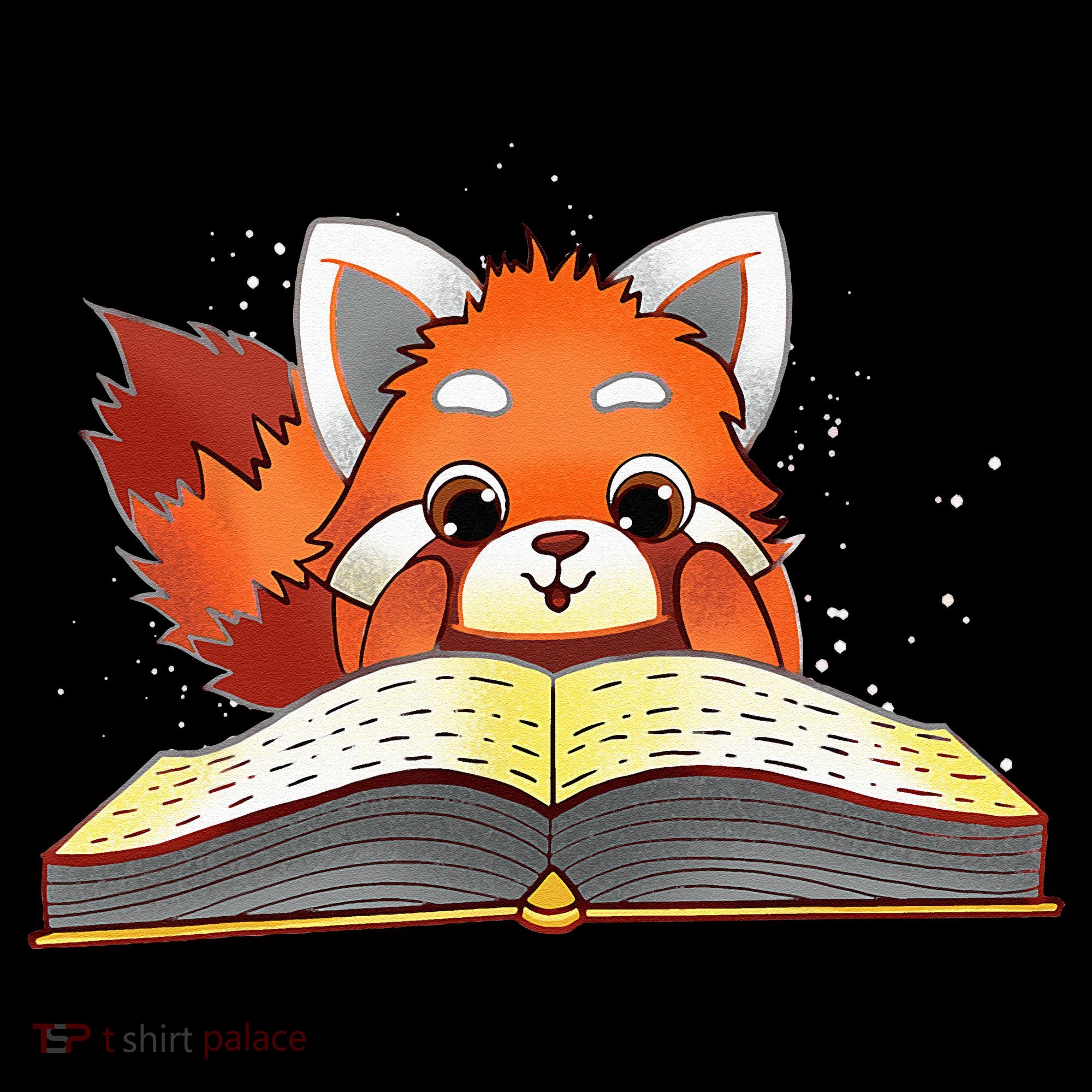 Cute Red Panda Reading A Book Lover Bookworm Love Women's Hoodie