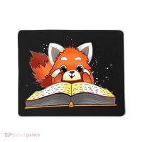 Cute Red Panda Reading A Book Lover Bookworm Love Mousepad thumb 0