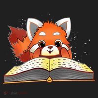 Cute Red Panda Reading A Book Lover Bookworm Love Hat thumb 2