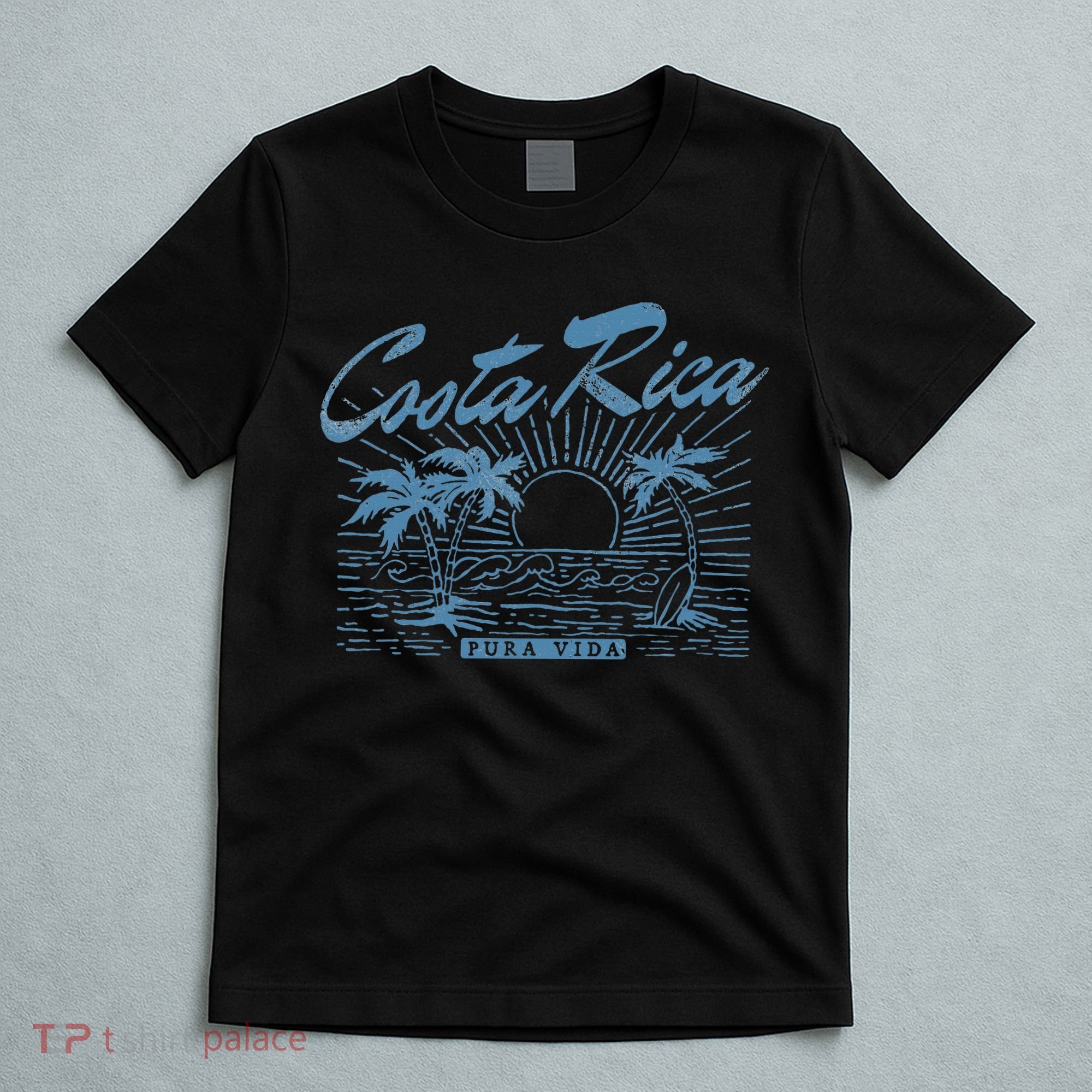Costa Rica Pura Vida Vintage Distressed Beach T-Shirt