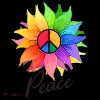 Cute Rainbow Peace Symbol Flower Coffee Mug thumb 5