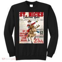 Christmas Rodeo Poster Western Christmas Sweatshirt thumb 0