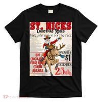 Christmas Rodeo Poster Western Christmas T-Shirt thumb 0