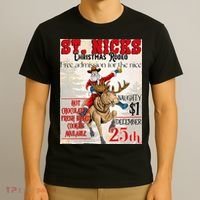 Christmas Rodeo Poster Western Christmas T-Shirt thumb 3