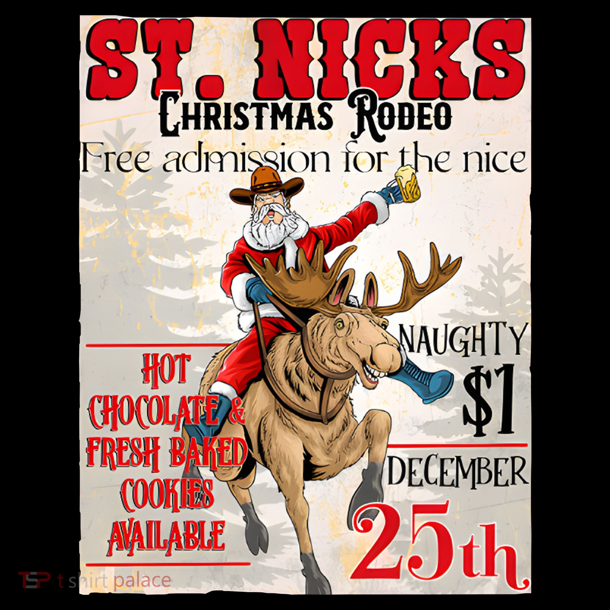 Christmas Rodeo Poster Western Christmas Coffee Mug
