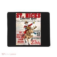 Christmas Rodeo Poster Western Christmas Mousepad thumb 0