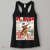 Christmas Rodeo Poster Western Christmas Women's Tank Top thumb 3