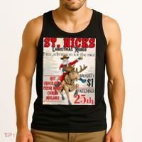 Christmas Rodeo Poster Western Christmas Tank Top thumb 3