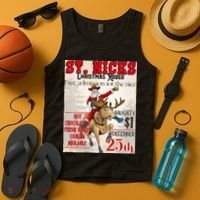 Christmas Rodeo Poster Western Christmas Tank Top thumb 4