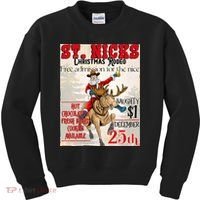 Christmas Rodeo Poster Western Christmas Kids Sweatshirt thumb 0