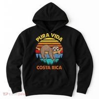 Costa Rica Pura Vida Sloth Hoodie thumb 0